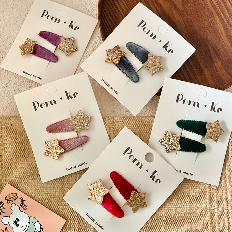 2 Pack Quantity Business Occasion Elegant Cute Sweet Kid'S Star Hair Clip
