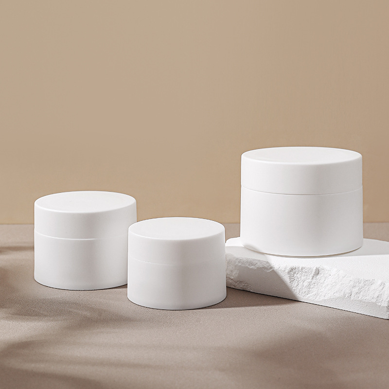 Fábrica al contado 30g / 50g / 80g caja de crema portátil PP material caja de crema exfoliante caja de embalaje cosmético