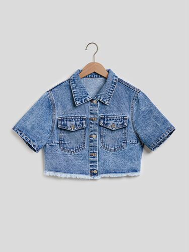-YT0042# European and American Casual Women's All-Match Slimming Trendy Top Denim Jacket