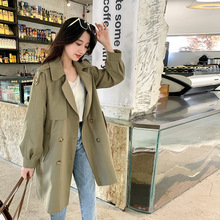 大码女装高级感气质风衣外套中长款2022新款胖mm宽松大衣【0819】