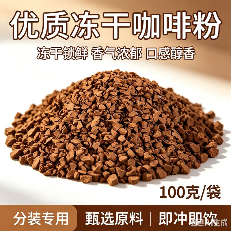 High-Quality Freeze-Dried Coffee Powder 100g Sample Pack Yunnan Small-Grain Arabica Coffee Source Manufacturer in Stock High-Quality Freeze-Dried Coffee Powder 100g Sample Pack Yunnan Small-Grain Arabica Coffee Source Manufacturer in Stock