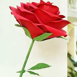 玫瑰520情人节一支玫瑰户外装饰仿真花大玫瑰花