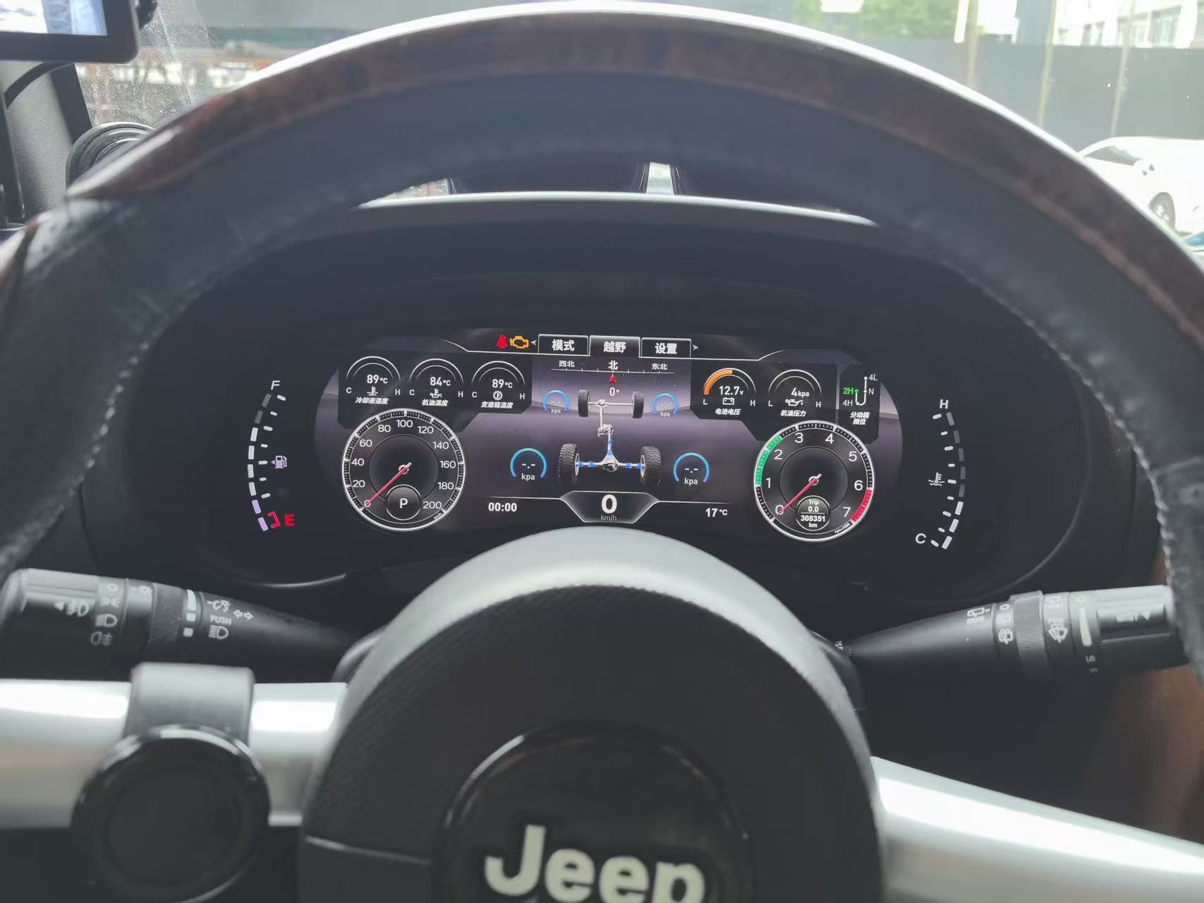 Suitable for Jeep Wrangler 2007-2023, Modified and Upgraded Full Lcd Instrument Panel