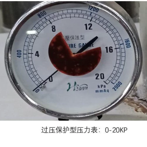 Обычная обработка ударопрочный манометр тип указателя истинный радиальный антисейсмический гидравлический манометр отрицательного давления воды