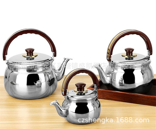 Stainless steel expanded large-capacity kettle thickened sound kettle gas gas induction cooker teapot household other