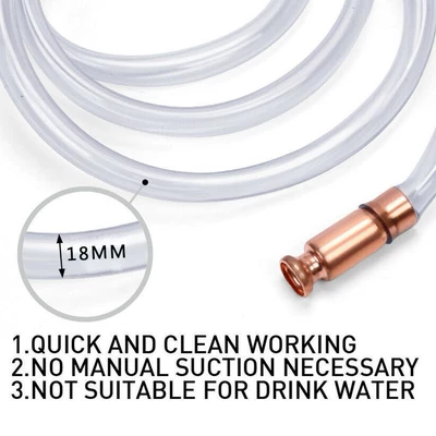 Kempinq və səyahət Suction Pump Copper Siphon Refueling
