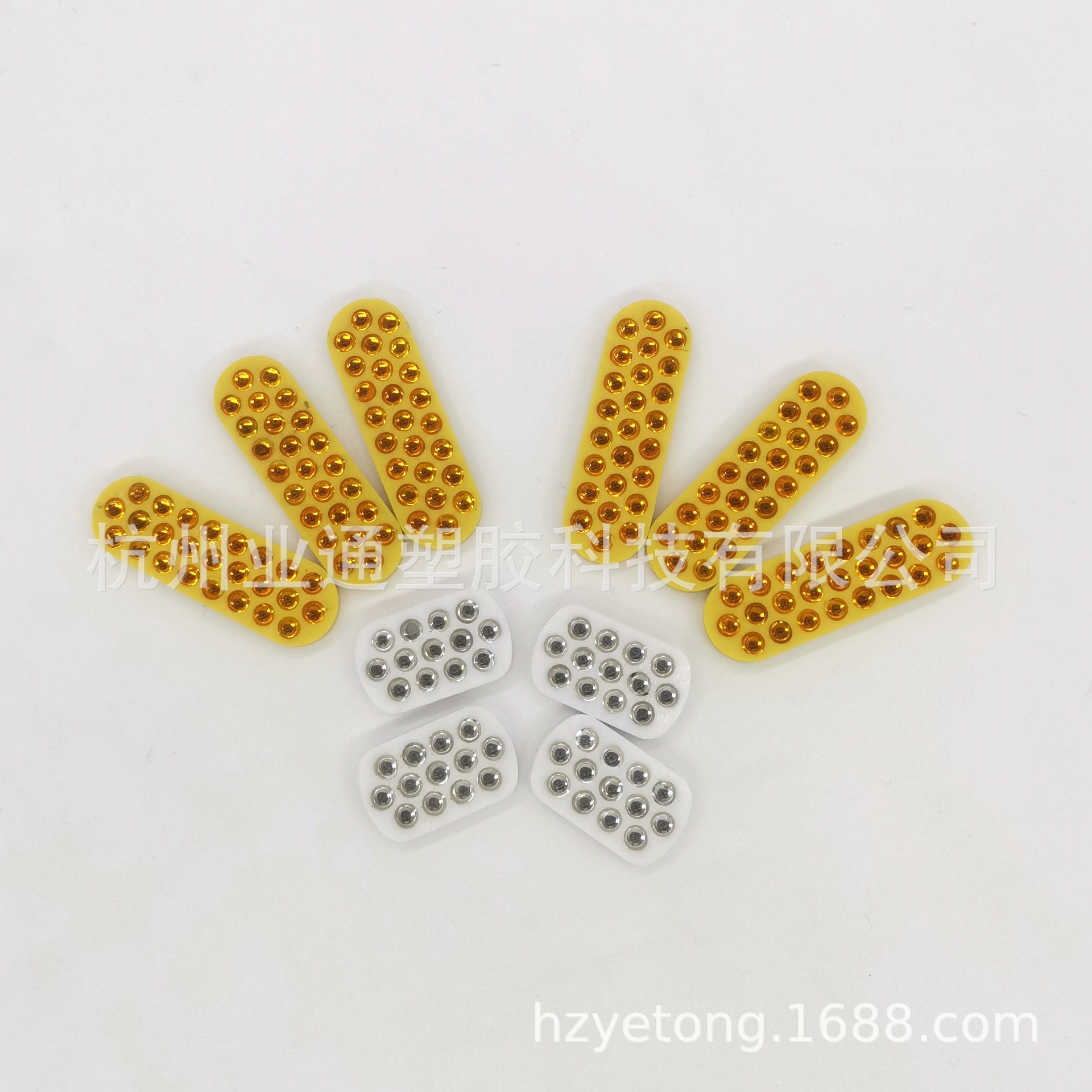 25珠椭圆形塑料道钉反光片轮廓标反光片