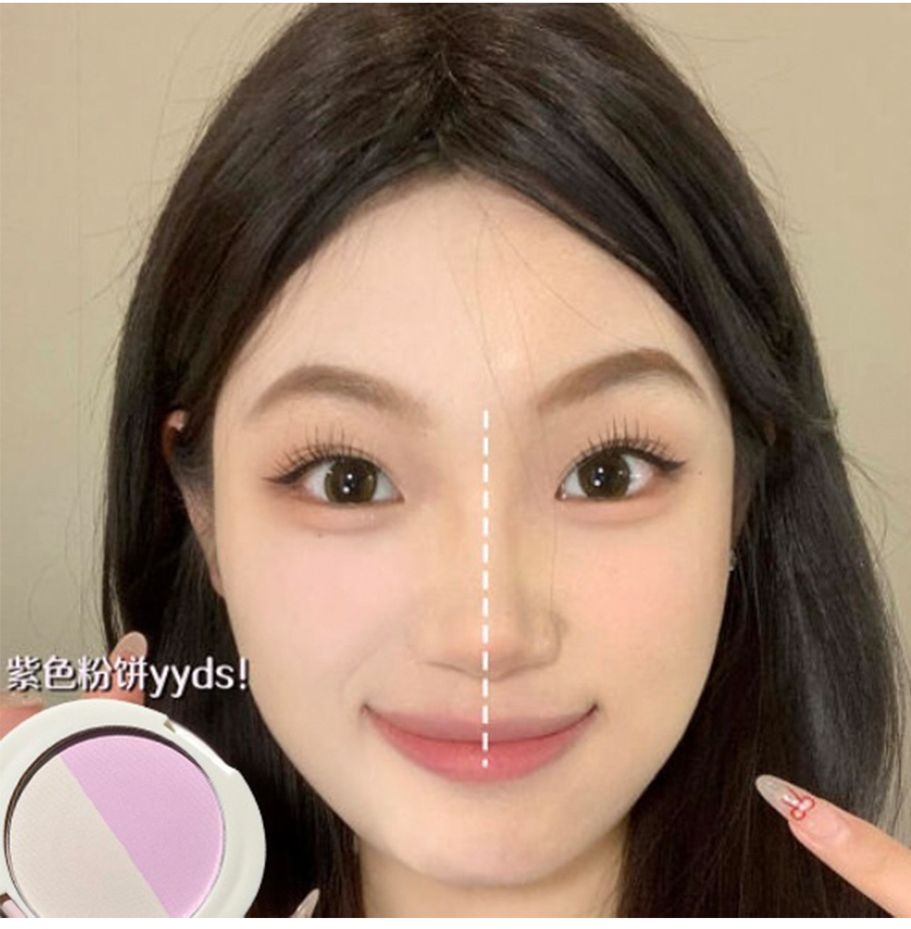 CACE's new two-color multi-purpose powder compact setting blush multi-purpose powder compact brightening affordable facial makeup wholesale undefined