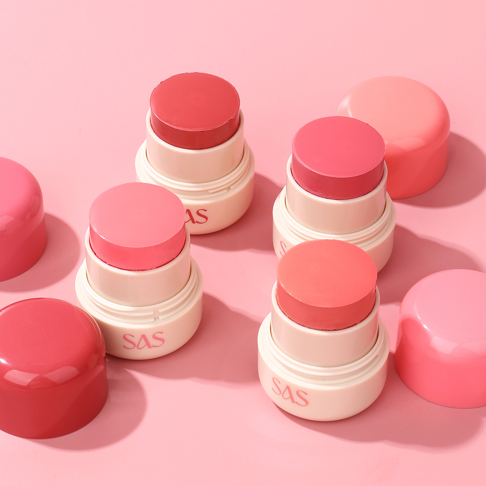 SAS Europa y Estados Unidos transfronterizos spot blush impermeable a largo plazo retener el maquillaje color natural blush stick SAC189
