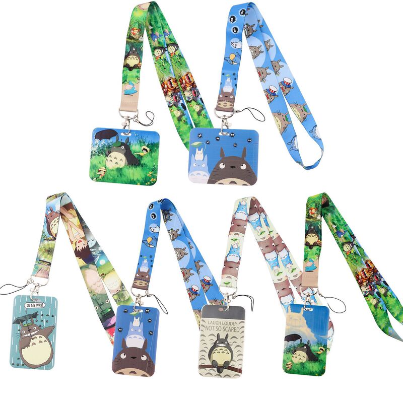 Cartoon Cute Totoro Mobile Phone Lanyard Card Holder U Disk Decoration Bus Card Student Card Work Permit Hard Shell Protective Cover Cartoon Cute Totoro Mobile Phone Lanyard Card Holder U Disk Decoration Bus Card Student Card Work Permit Hard Shell Protective Cover