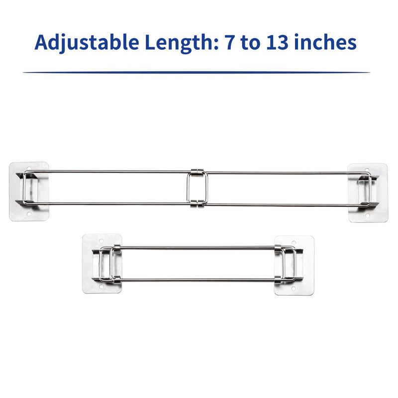 RV RV Shower Corner storage Rod retractable 7 "-13" RV Shower Corner Storag