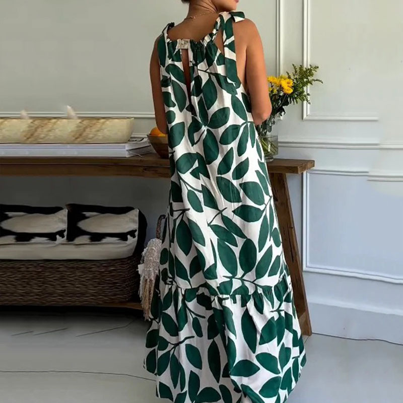 Sleeveless Printed Dress Image 3