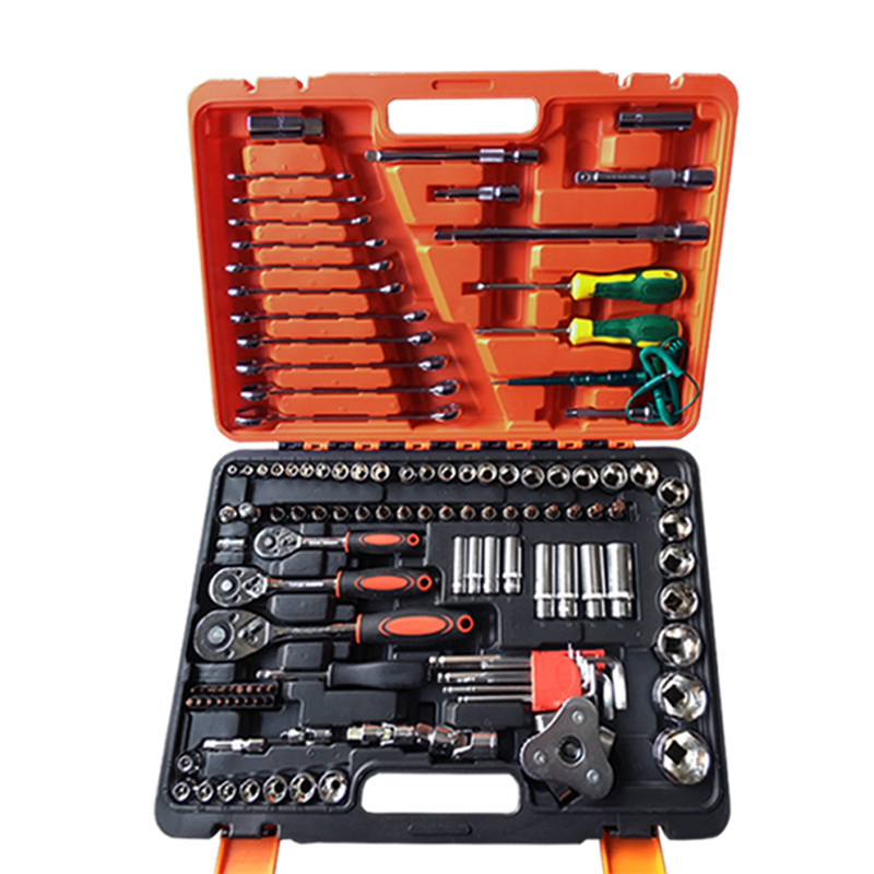 汽保维修组套工具121件套机修组合套筒扳手动工具箱套筒扳手