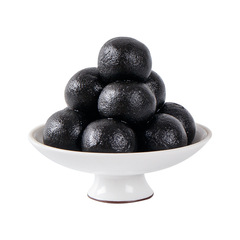 Black Sesame Balls, produced through nine steaming and nine drying processes, pure sesame balls for fasting, one-piece dropshipping, sesame balls, ginger-jujube pills