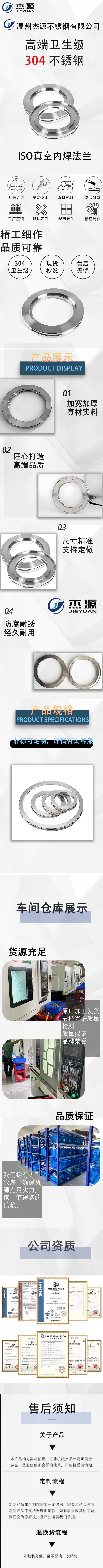 ISO真空内焊法兰 详情页