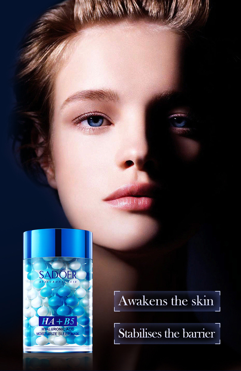 SADOER All Hyaluronic Acid B5 Moisturizing Repairing Sleep Skin Rejuvenating and Applying facial mask_voghion.com