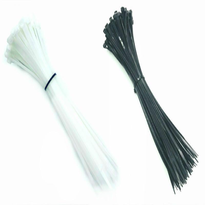 扎带条尼龙自动扣绑带白色黑色新料品质齿轮清晰扎线带线束耐寒