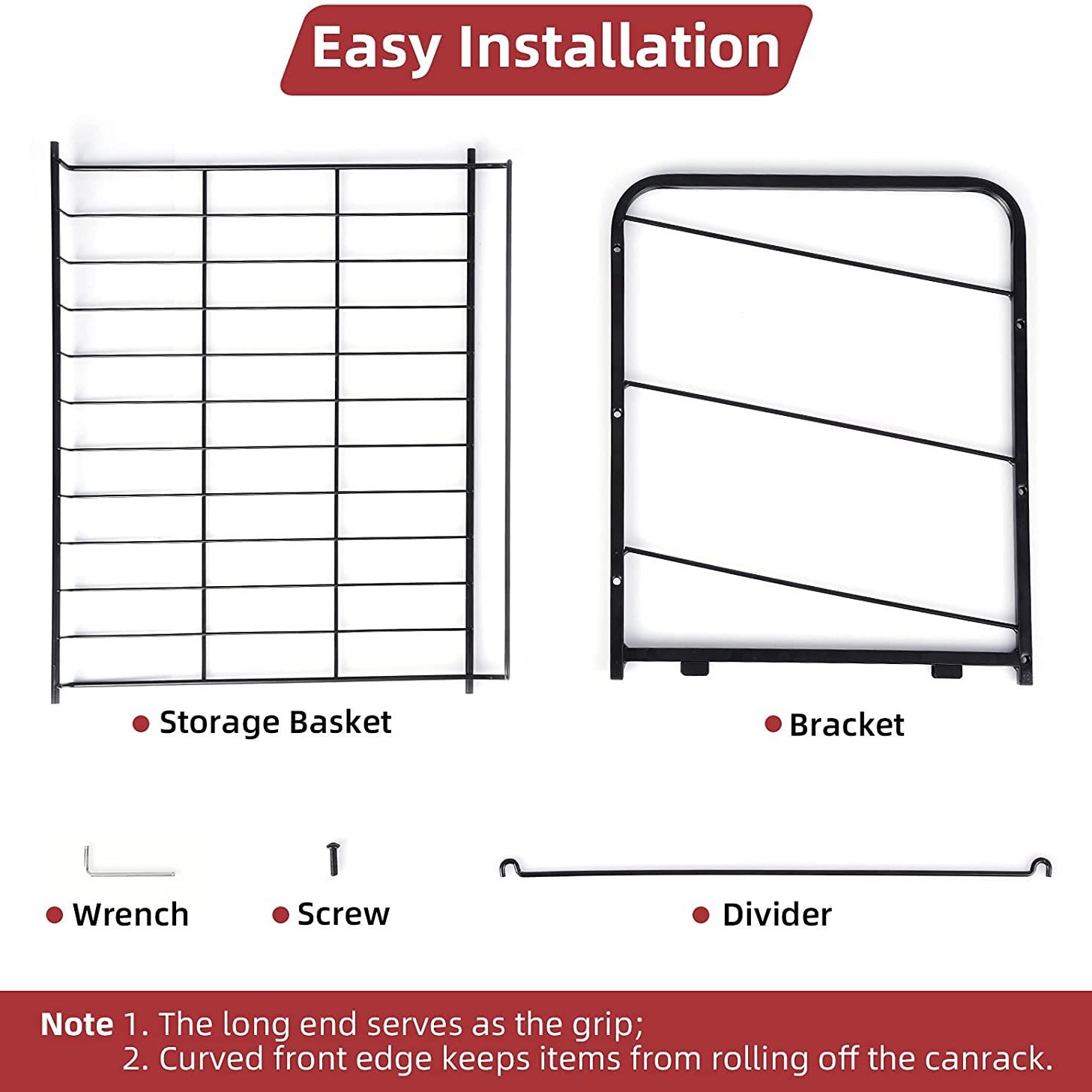 商超食品展示架叠放式罐头架厨房置物架收纳整理架