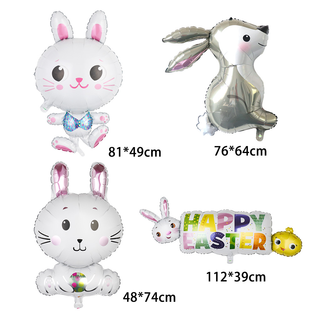 Easter Cute Letter Aluminum Film Party Festival Balloons display picture 5