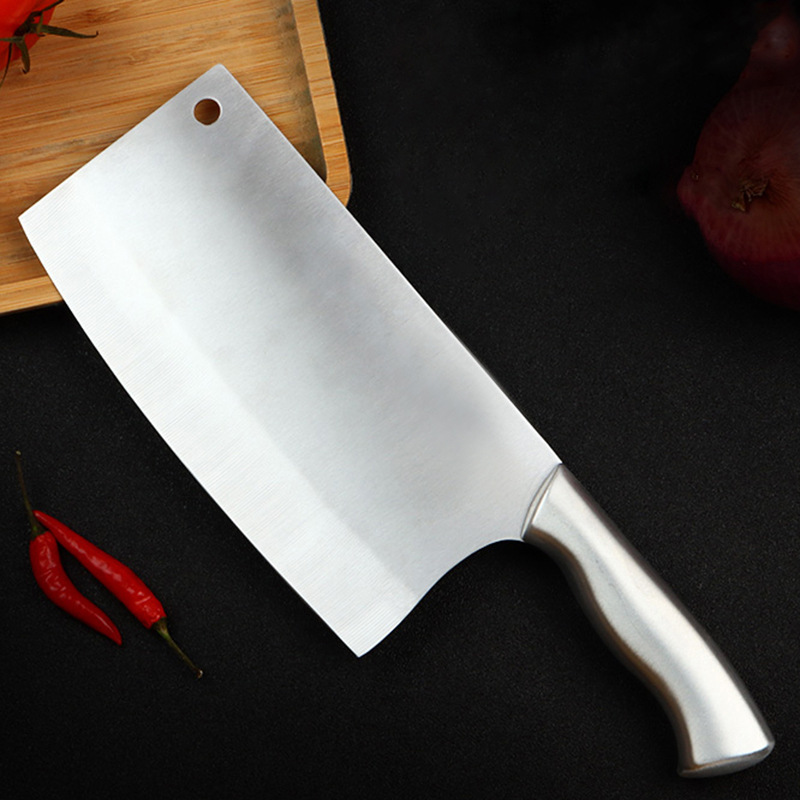 不锈钢砍切刀菜前切后砍两用砍骨刀 切菜刀具厨房家用全钢刀|ms