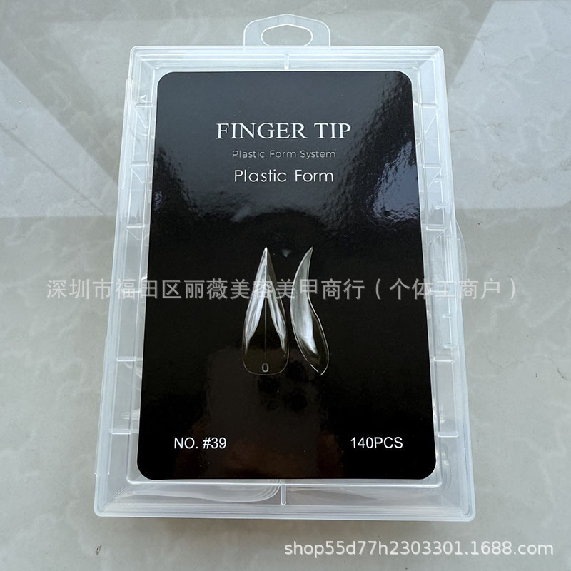 Uña de manicure cristal molde de uñas molde de uñas de almendras escala sin papel molde de uñas de almendras molde de uñas de extensión