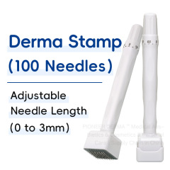 シールマイクロニードル DermaStamp 100 針調整可能なスタンプマイクロニードルクロスボーダープレス美容育毛