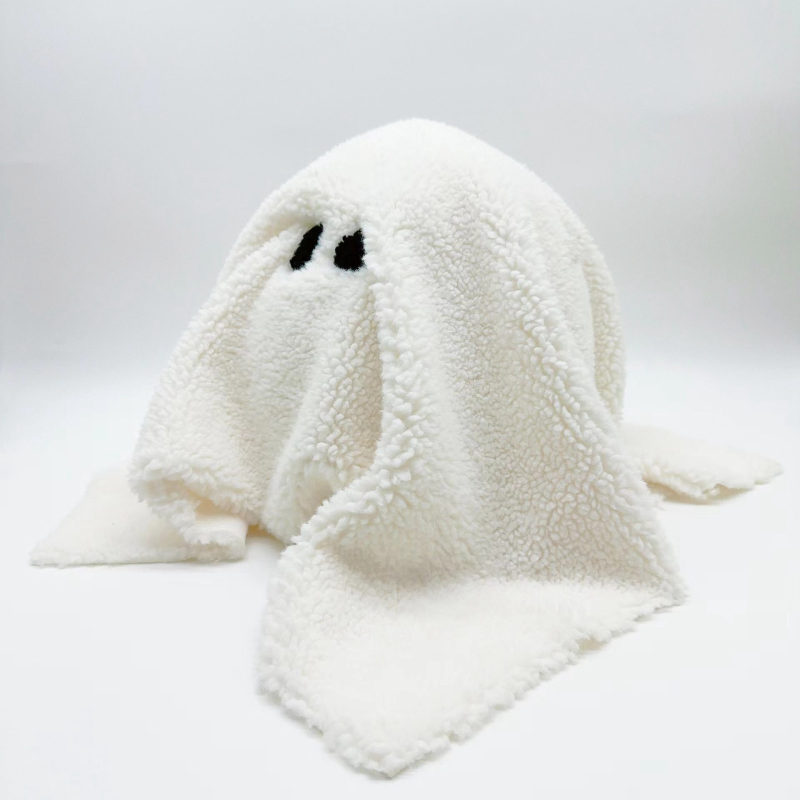 新品Gus the Ghost with Pumpkin万圣节幽灵南瓜抱枕毛绒玩偶公仔|undefined