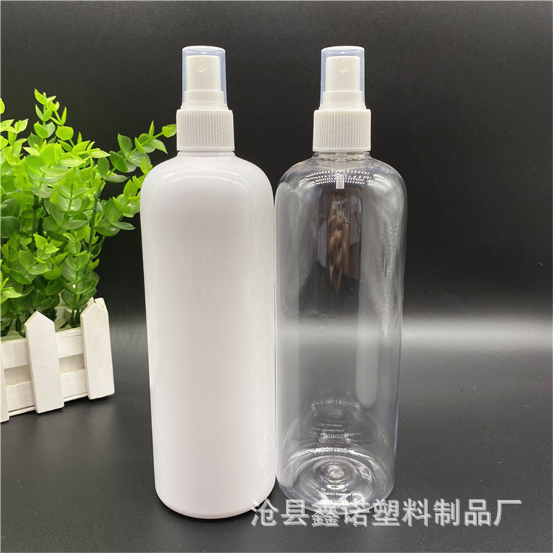 批发500ml喷雾瓶喷雾圆肩瓶PE化妆香水塑料瓶保湿清香喷瓶现货