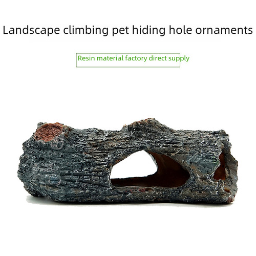Aquarium Fish Tank Small Branch Landscape Decoration Resin Crafts Artificial Ornament Direct Manufacturer Sale Reptile Hideout Hole