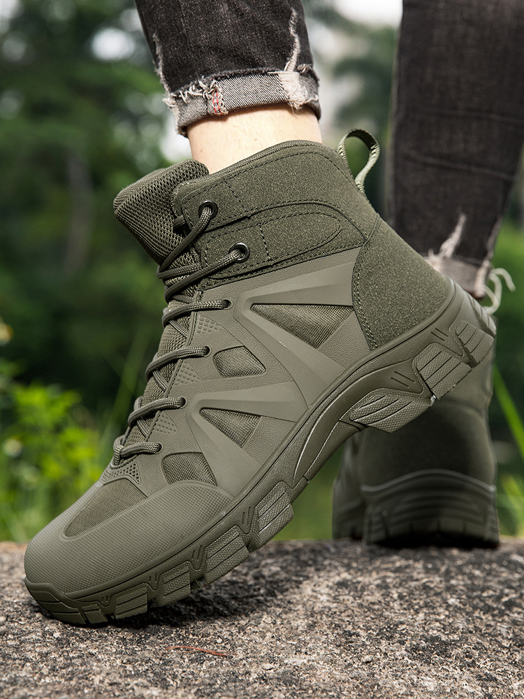 Nuevas botas tácticas de comercio exterior botas militares antideslizantes transpirables de gran tamaño para hombre