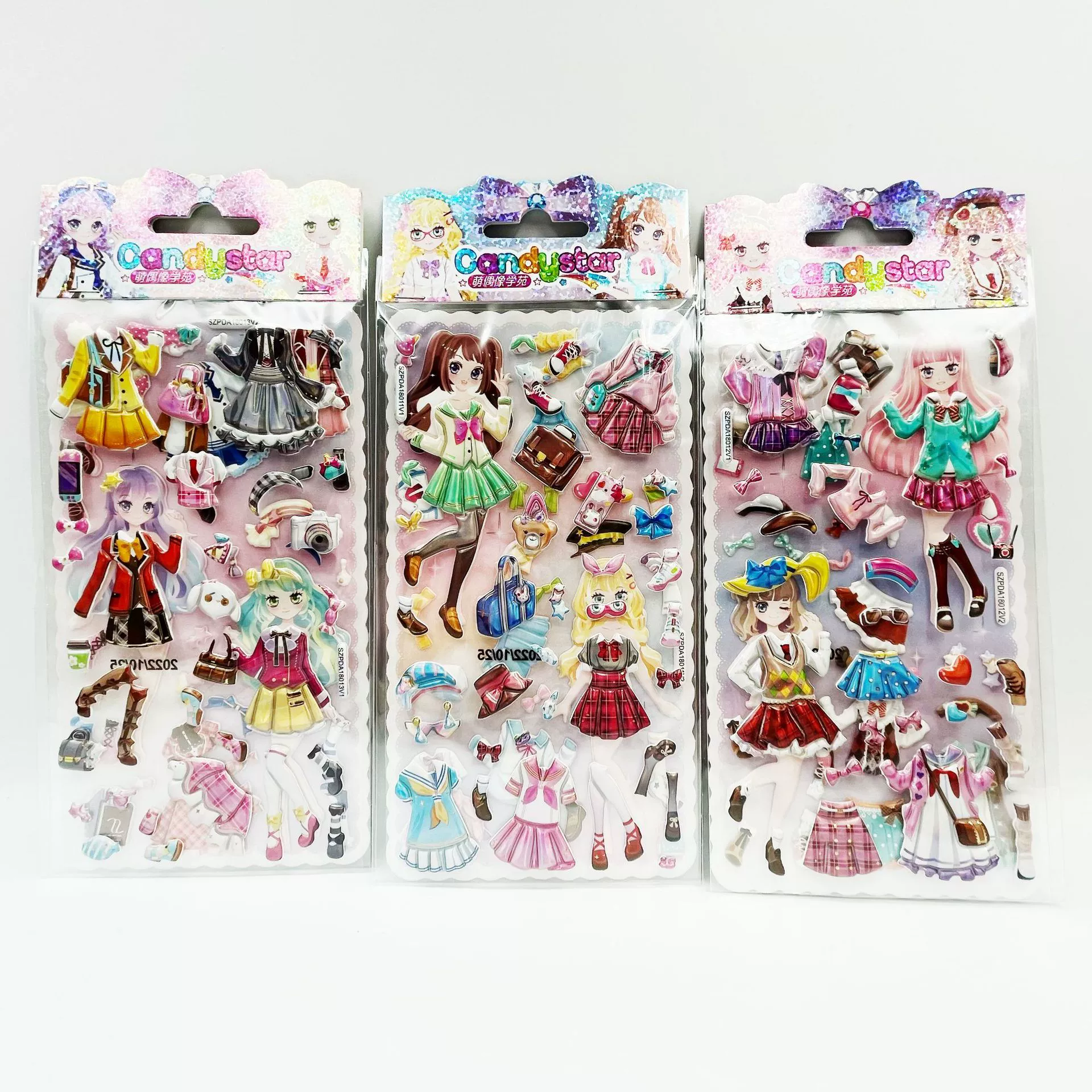 Eva, three dimensional sticker PVC, small princess costume