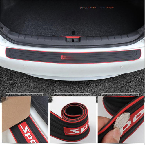 Car trunk protection strip, car anti-collision rubber strip, anti scratch, anti scratch, anti stepping strip, rear trunk protection sticker decoration