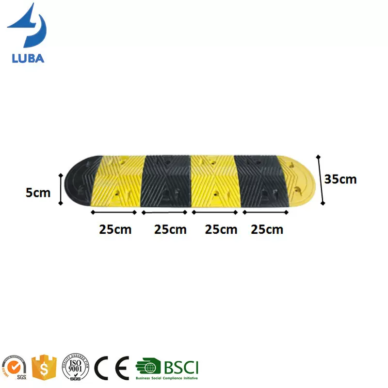 厂家批发公路限速减速带250*350*50mm减速板道路交通设施