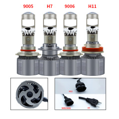 New Car LED Fish-Eye Lens A80 Built-in Driver Headlight Ultra Bright Focused Beam LED Damage-Free Installation