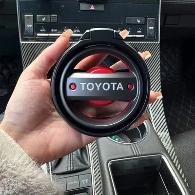 Suitable for Toyota Rav4 Air Vent Cup Holder, Foldable Hidden Ashtray Cup Holder, Prado Car Mount (Car cup holder/beverage holder) - applicable-to-rongfang-silver-red-classic-t-model
