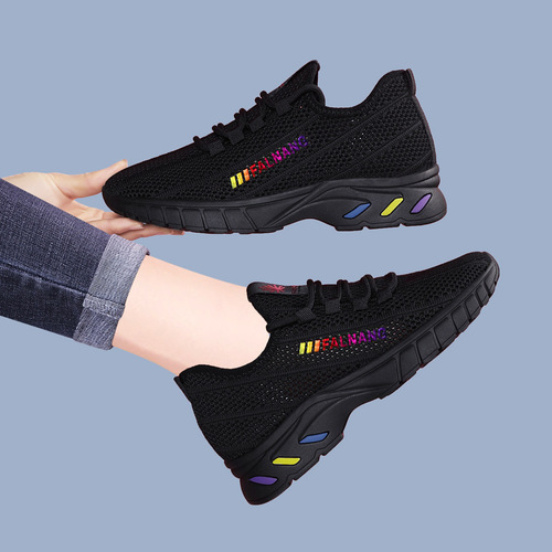 2024 Spring New Women's Shoes Feiwei Breathable Mesh Shoes Old Beijing Cloth Shoes Korean Version Versatile Casual Shoes Sports Shoes for Women
