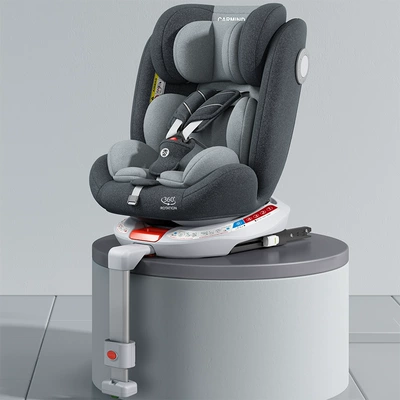 Factory Wholesale Special Price Children's Car Safety Seat 0-12 Years Old Baby Car Seat Can Sit and Lie down Infant Isize (Car child safety seat) - noble-gray