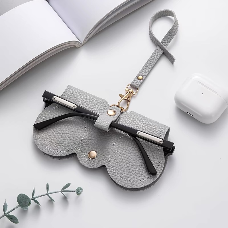 Bolsa de almacenamiento de gafas portátil para gafas de sol para mujer, funda protectora, estuche para gafas de tinta, estuche para gafas de miopía anticompresión, estuche para ojos