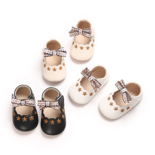 Li Haisheng 2024 New Spring and Autumn Baby Girl Shoes Princess Leather Shoes Non-slip Soft Bottom Baby Toddler Shoes Doll