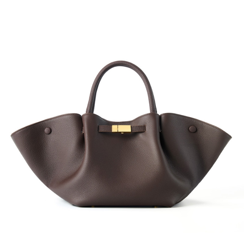 Women's Large Capacity Genuine Leather Crossbody Shoulder Bag - High-End Designer Commuter Handbag For Office - Thumbnail 8