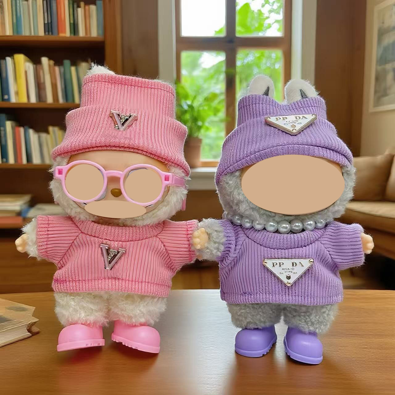 Una, dos y tres generaciones de labu, labu, labu, labu muñeca, ropa de moda, ropa de moda, accesorios de moda