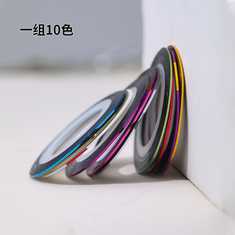 10 색 금색과 실버 와이어