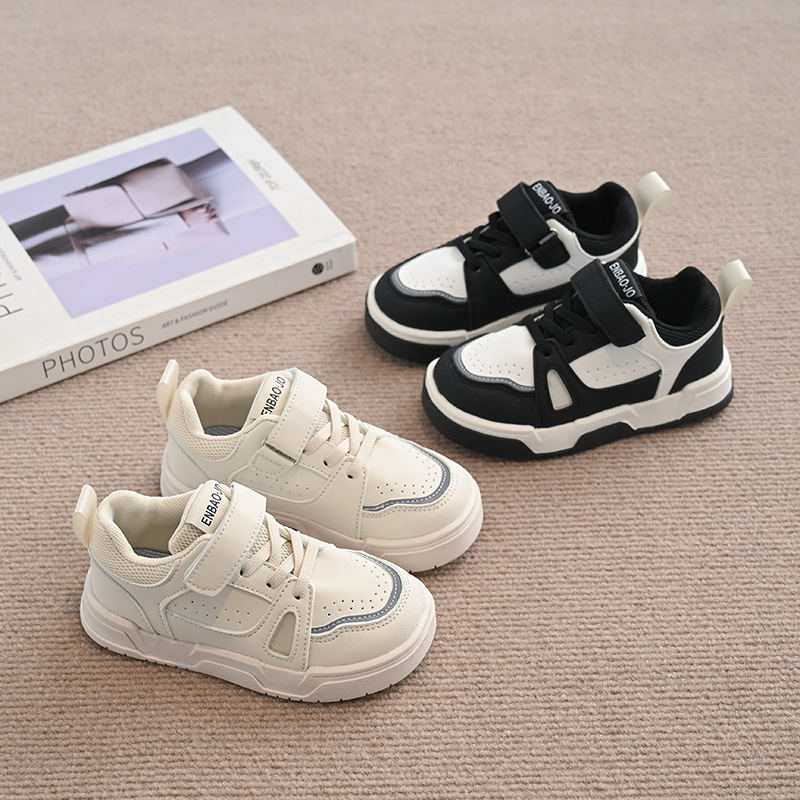 Klassische Panda-Sneaker für Kinder, bequeme Freizeitschuhe aus Canvas für Jungen und Mädchen_voghion.com