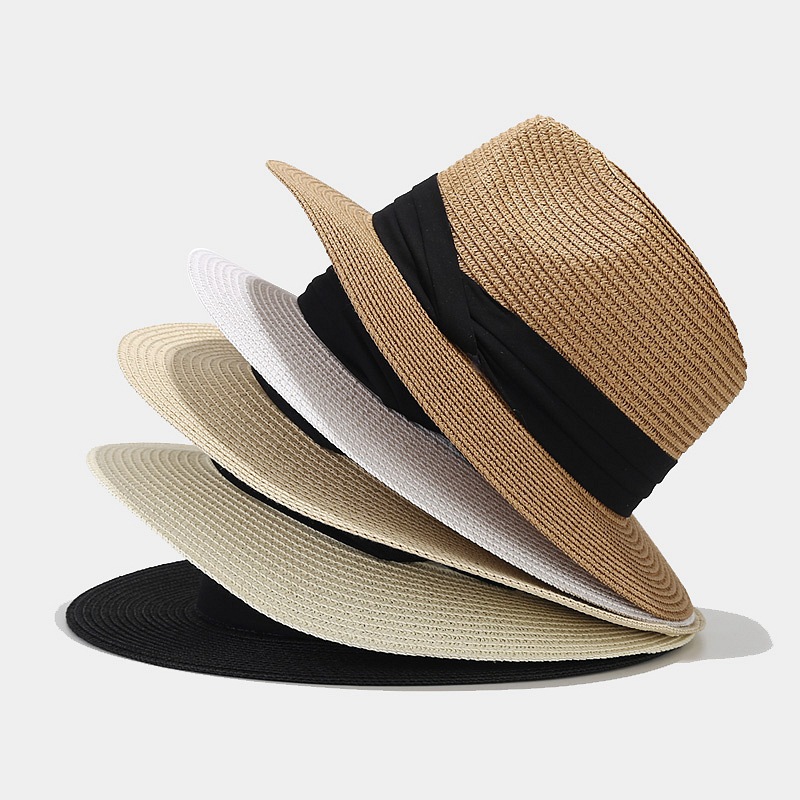 Women's Elegant Basic Solid Color Big Eaves Straw Hat display picture 2