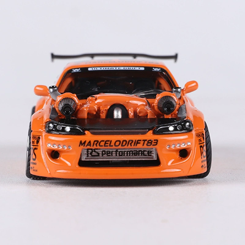 YS 1:64 - модель автомобиля Nissan S15 4.0 V8 из сплава, симуляция двигателя, распродажа по специальной цене