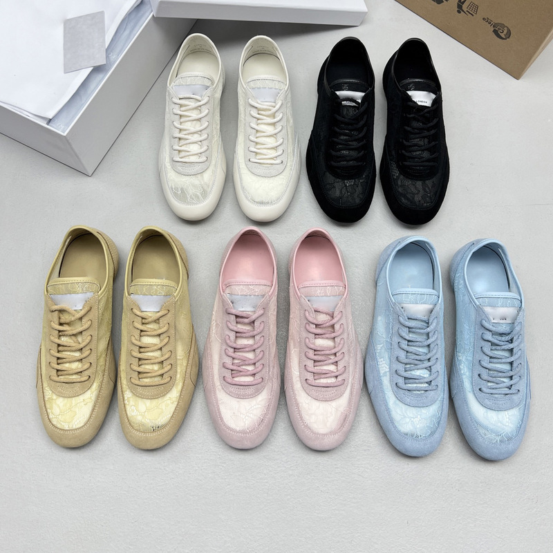 2026 Early Spring New Lace-Trimmed German Training Shoes for Women, Genuine Leather, Breathable, Flat-Soled, Lightweight, Lace-Up Casual Sneakers