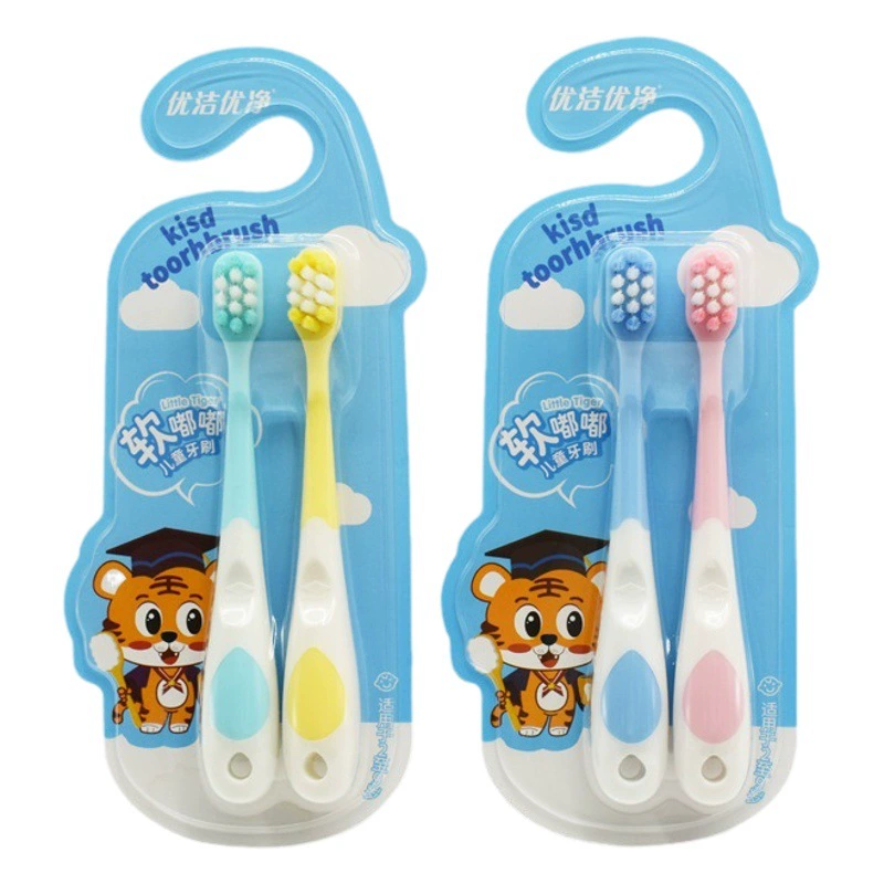 Детская зубная щетка с мягкими волосами 2-6-9 лет 2 упаковки бытовых товаров
