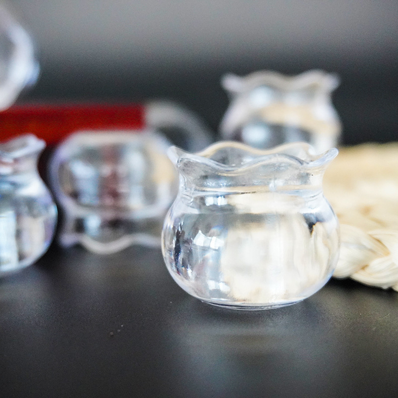 模擬ミニ水槽モデルミニチュアプラスチック水槽 diy 食品おもちゃアクセサリーままごとおもちゃ小道具装飾品|undefined