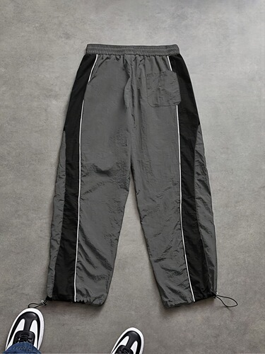 European and American men's side stitching drawstring quick-drying casual pants autumn and summer outdoor sports mountaineering loose assault pants printed