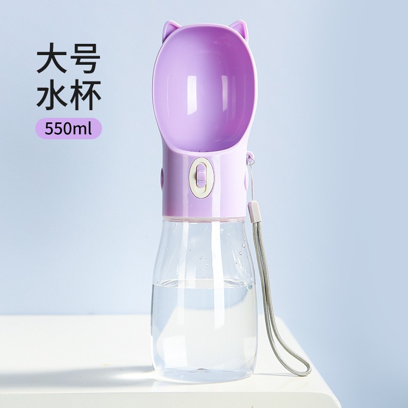 Mascota al aire libre taza de agua portátil gato y perro viaje taza de viaje agua comida taza vajilla para mascotas al por mayor